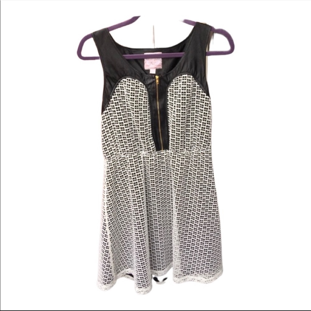 Romeo & Juliet Couture Faux Leather dress